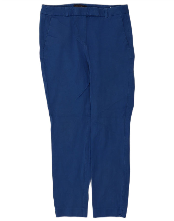 Женские брюки узкого кроя Marks & Spencer UK 12, средние W30 L28, синие, вискоза