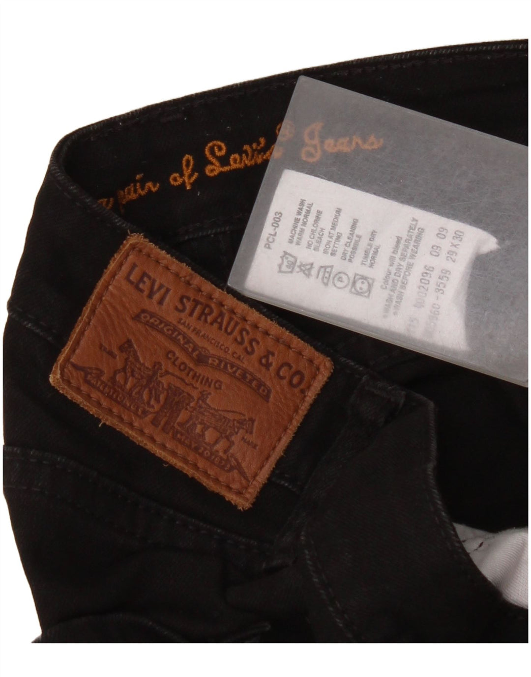 Женские узкие джинсы Levi's W29 L30 черные