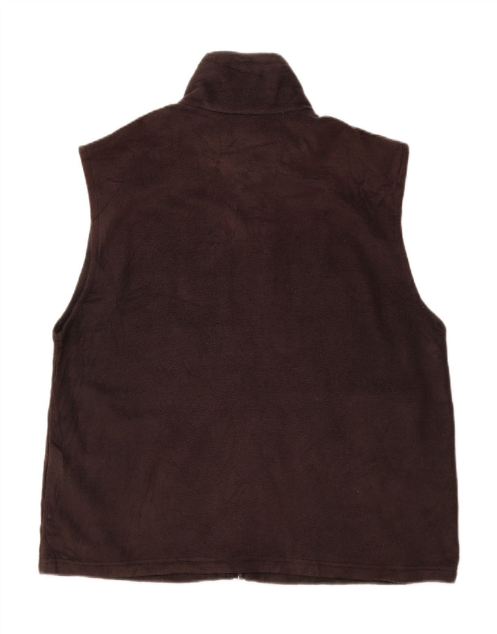 Мужской флисовый жилет COLUMBIA UK 40, большой размер, черный полиэстер