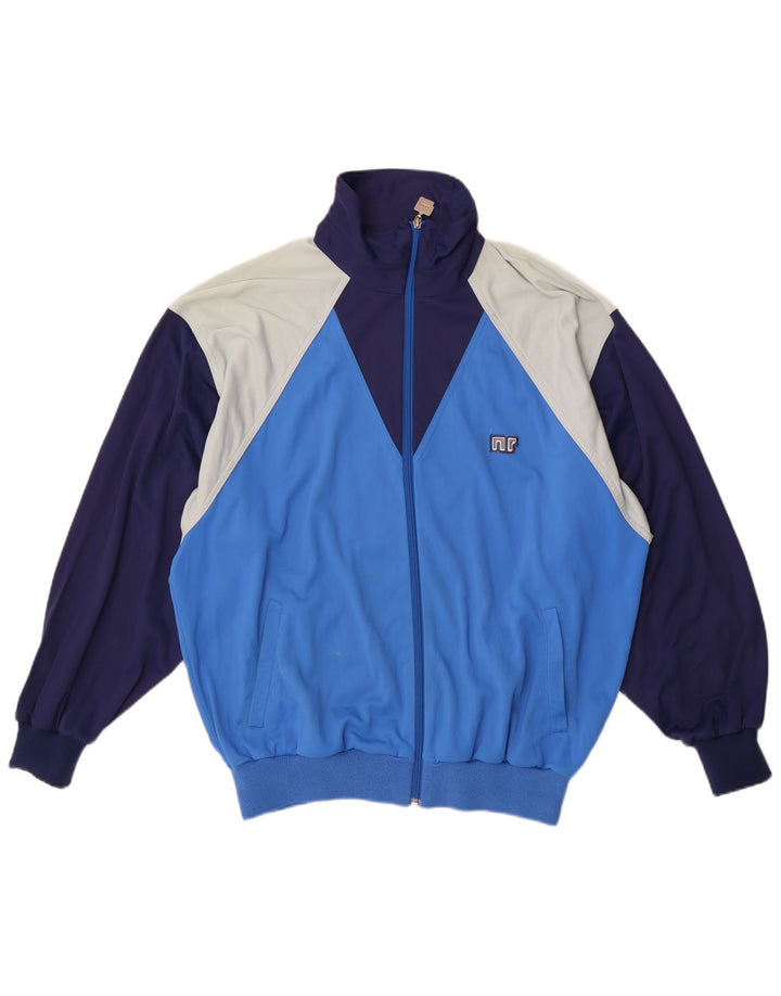 Женский спортивный костюм Ennerre, верхняя куртка UK 20, 2XL, синий, полиамид с цветными блоками