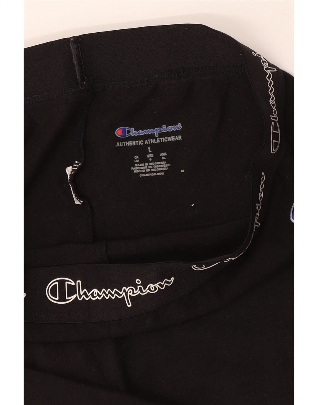 Женские спортивные шорты с рисунком CHAMPION UK 16, большие черные