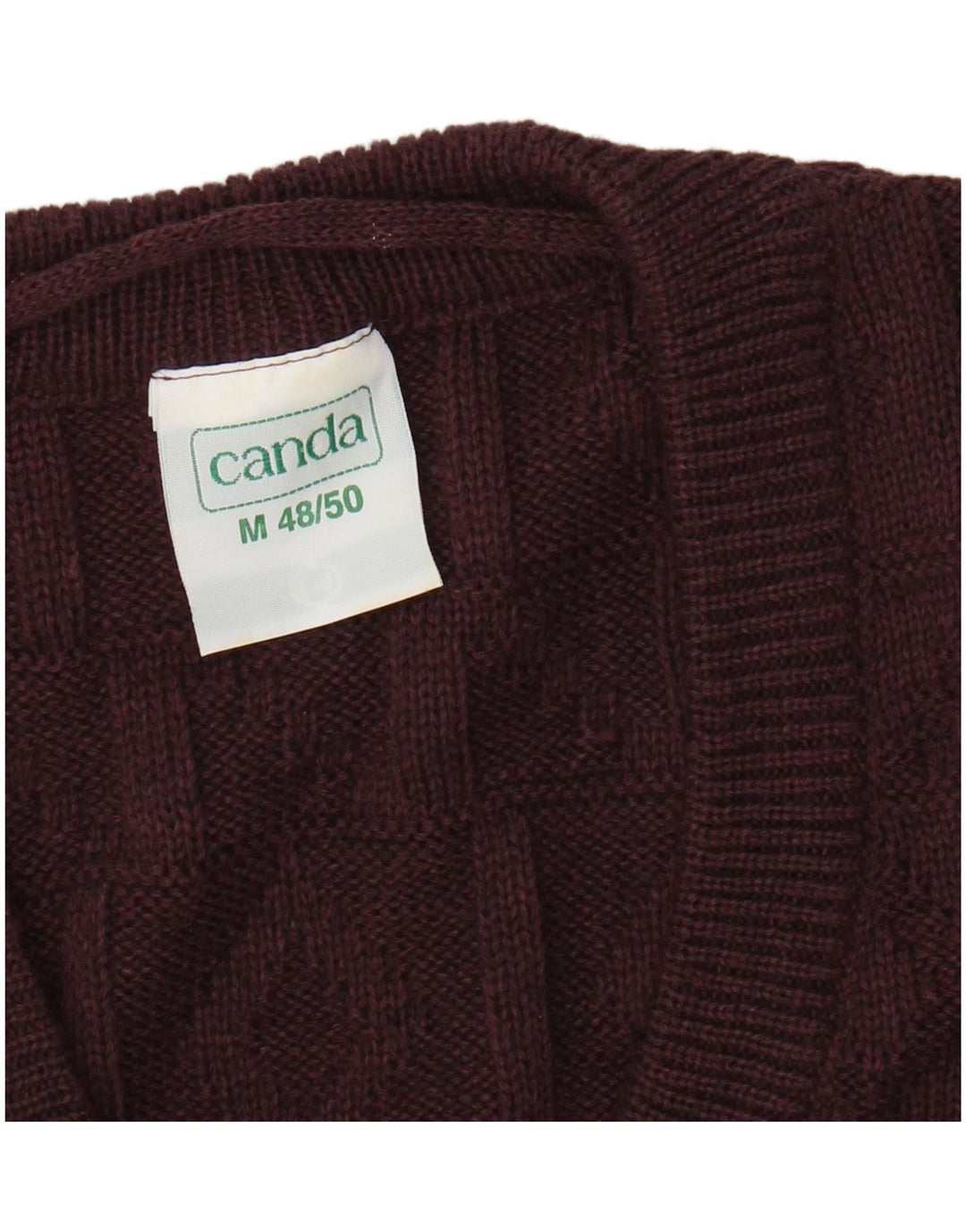 Мужская майка-майка CANDA EU 48/50, средний бордовый, аргайл/бриллиантовый акрил