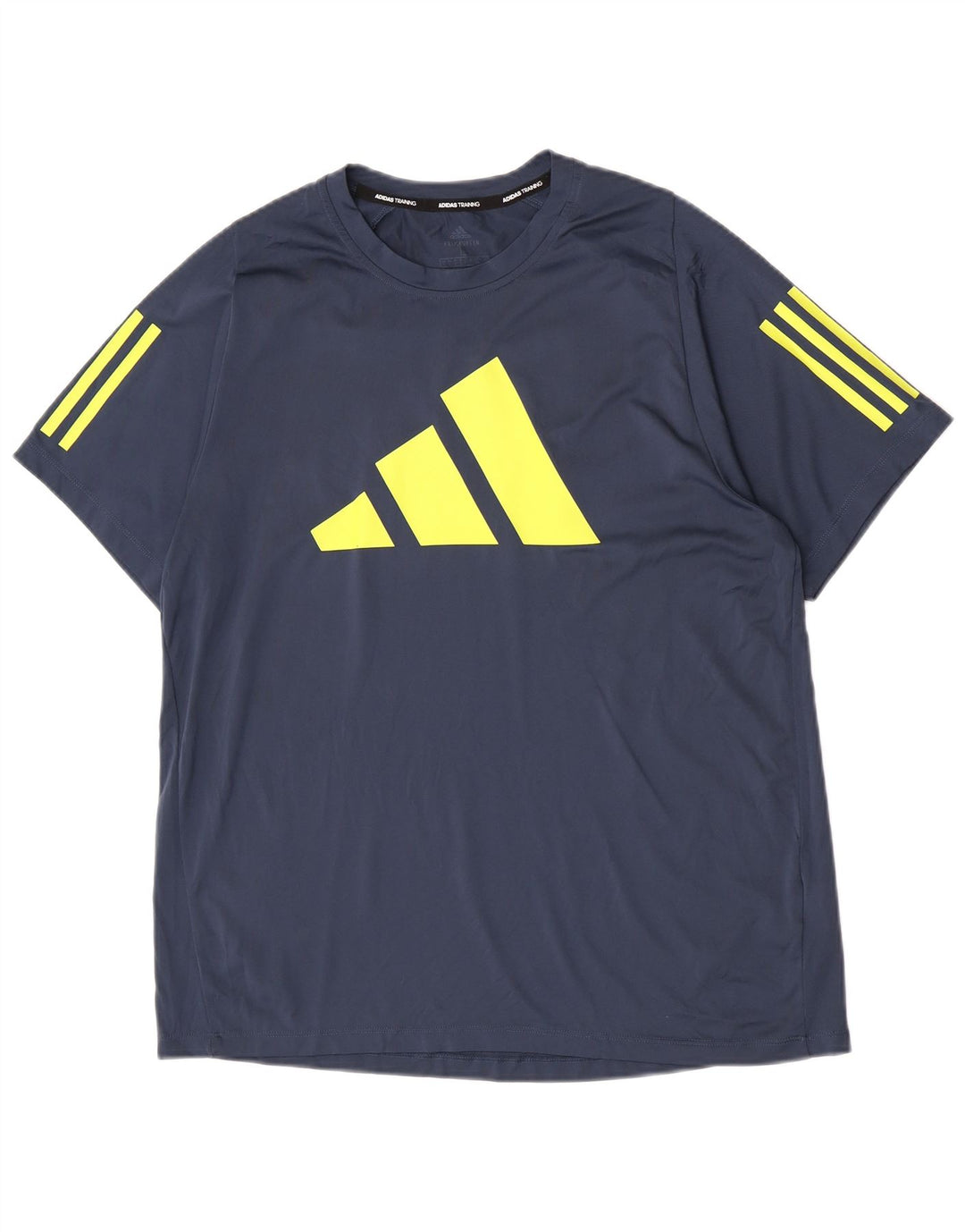 Мужская футболка Adidas Regular с графическим рисунком, большой темно-синий цветной блок