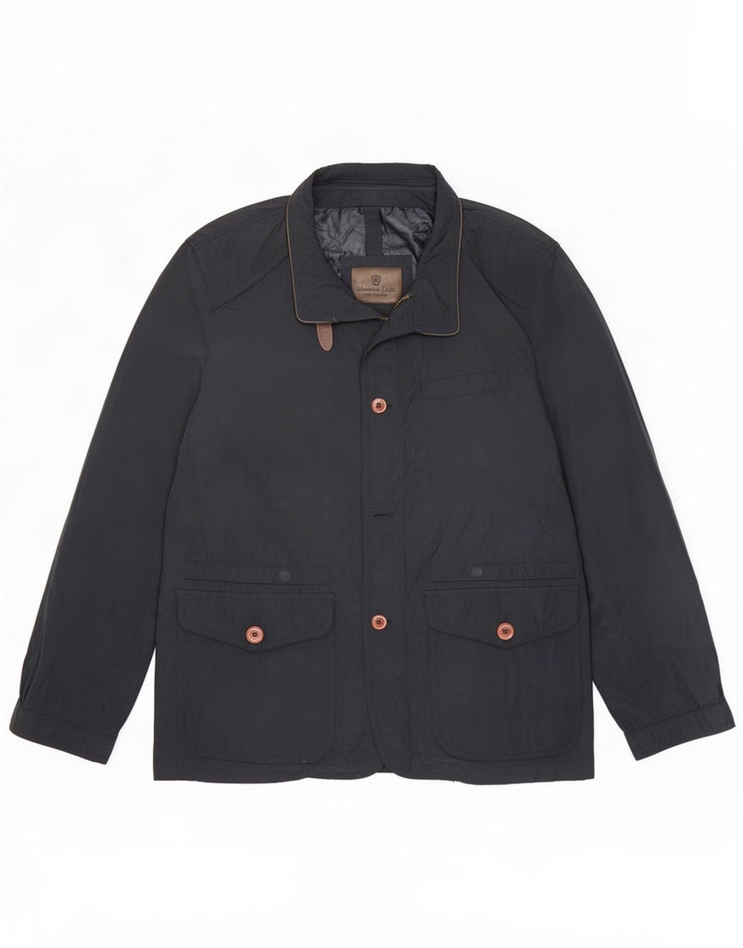 Мужская куртка Massimo Dutti UK 40, большая темно-синяя, полиэстер