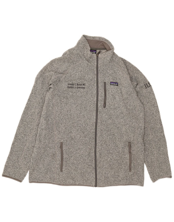 Мужской спортивный костюм Patagonia с графическим рисунком 2XL, серый полиэстер с крапинками