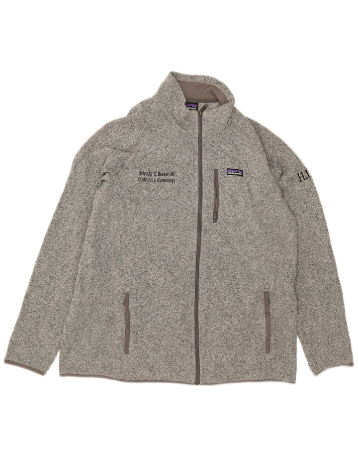 Мужской спортивный костюм Patagonia с графическим рисунком 2XL, серый полиэстер с крапинками