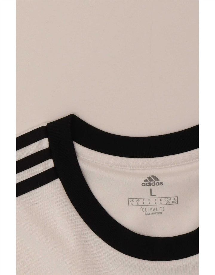 Мужская футболка Adidas Climalite, большой белый полиэстер