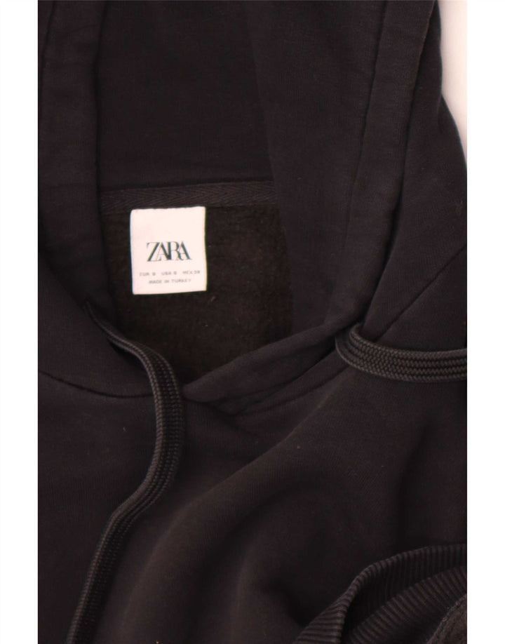 Мужской джемпер с капюшоном Zara, маленький черный