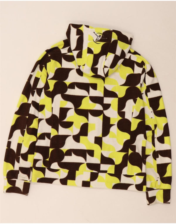 CHIEMSEE Женская флисовая куртка с капюшоном UK 18 XL Разноцветный геометрический узор