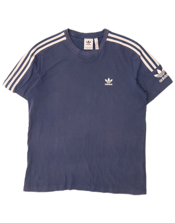 Мужская футболка Adidas Top Medium Blue Cotton