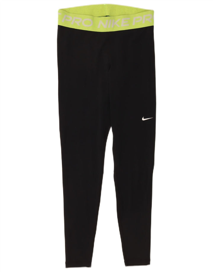 Женские леггинсы Nike Dri Fit UK 12, средние, черные