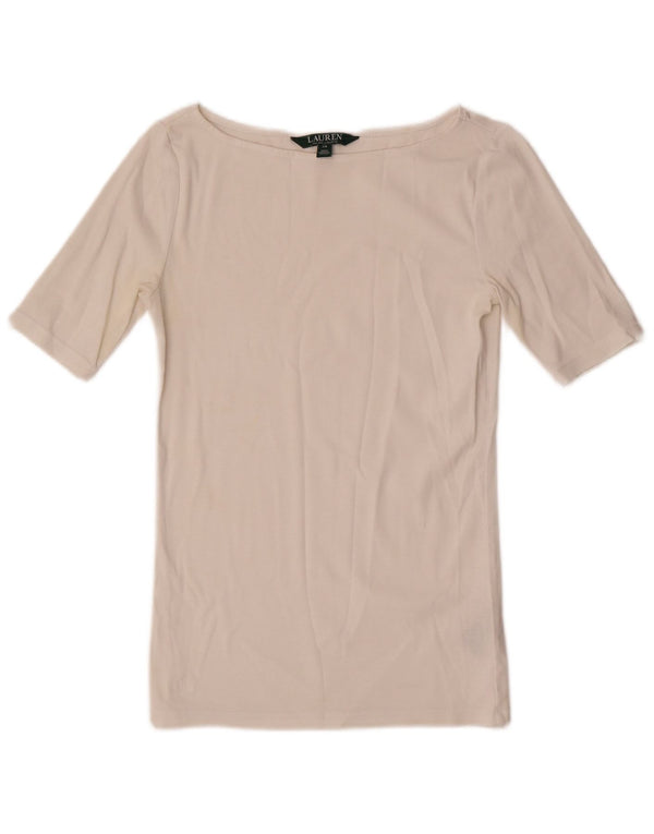 Женская футболка Polo Ralph Lauren Top UK 6 XS Белый хлопок