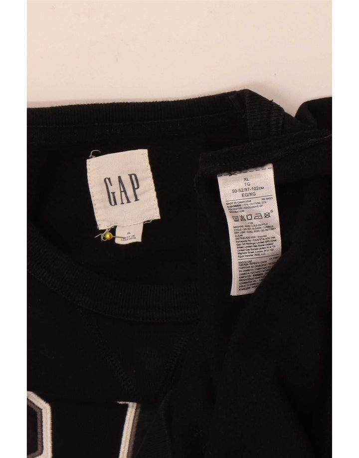 Мужской свитшот с рисунком Gap XL, черный хлопок