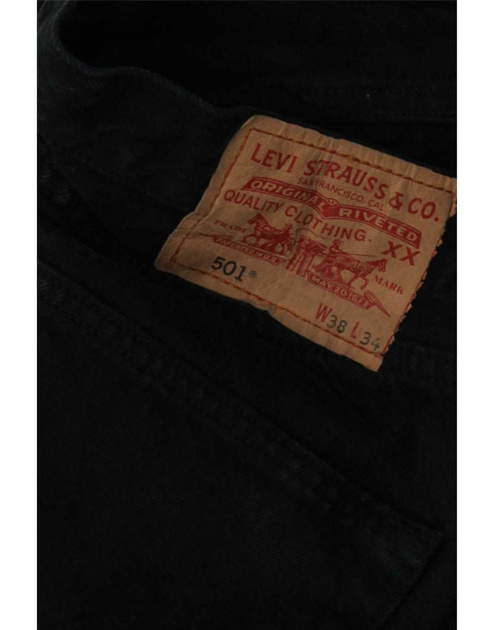 Мужские прямые джинсы Levi's 501 W38 L30 темно-синие