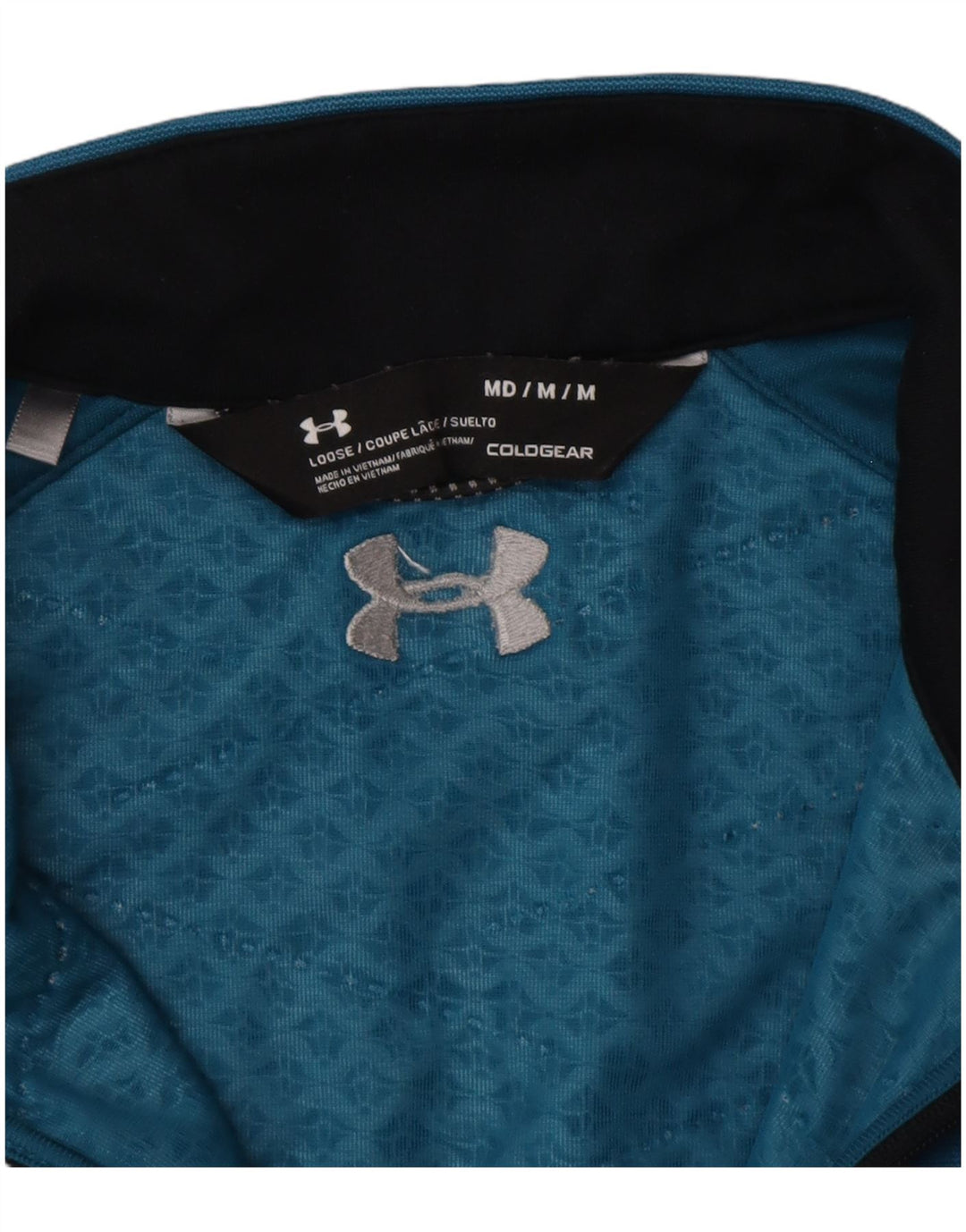 Мужской топ свободного покроя Under Armour Cold Gear, средний синий цвет с длинными рукавами