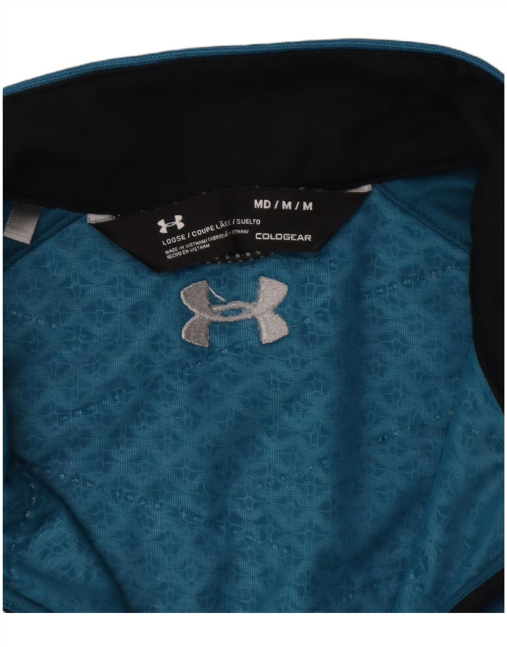 Мужской топ свободного покроя Under Armour Cold Gear, средний синий цвет с длинными рукавами