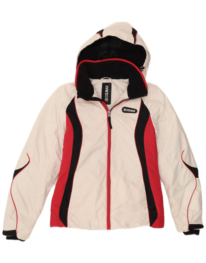 Colmar Женская лыжная куртка с капюшоном IT 42 Medium White Colourblock Sports