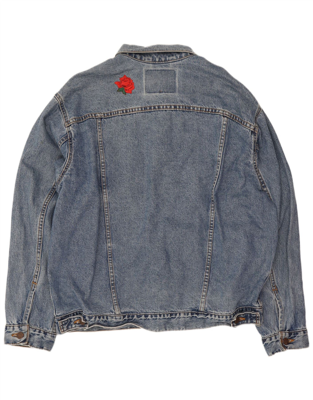 Мужская джинсовая куртка Levi's UK 40, большая синяя, хлопок