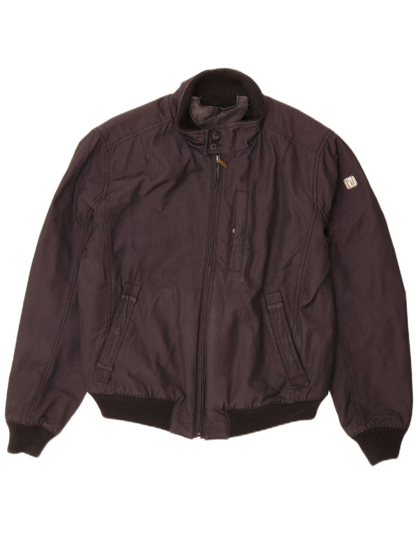 TRUSSARDI JEANS Мужской бомбер IT 52 XL Черный Полиэстер