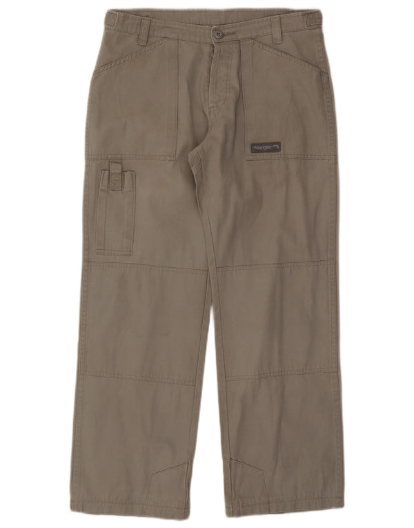 Мужские прямые брюки-карго Wrangler W32 L28, серые, хлопковые