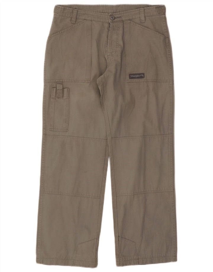 Мужские прямые брюки-карго Wrangler W32 L28, серые, хлопковые