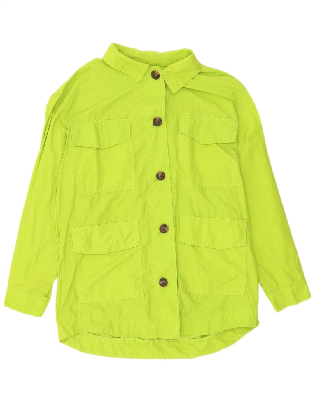 Женская оверсайз куртка Topshop Utility, Великобритания 8, маленький размер, зеленый, хлопок