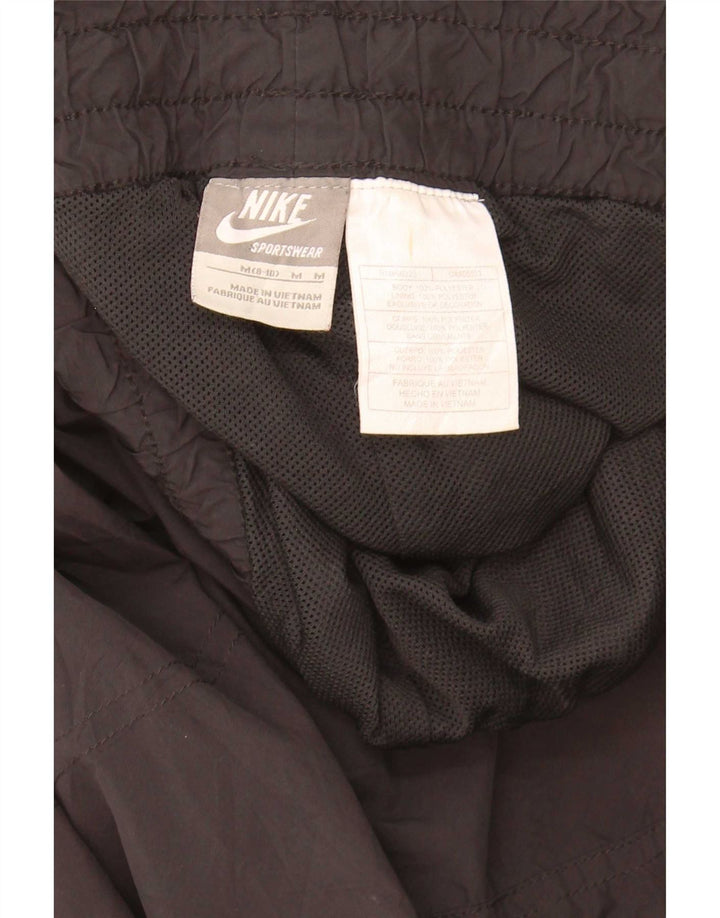 Женские спортивные брюки Nike, США, 8/10, средний черный, полиэстер с цветными блоками