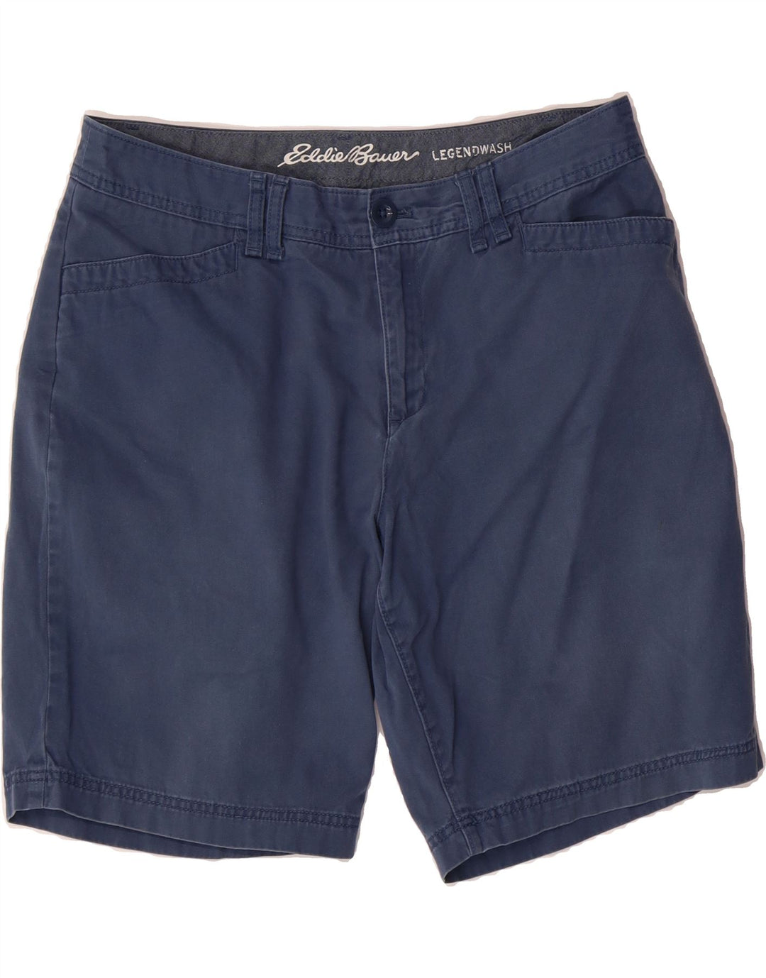 EDDIE BAUER Womens Chino Shorts US 12 Large W34  Blue Cotton Vintage Eddie Bauer and Second-Hand Eddie Bauer from Messina Hembry 