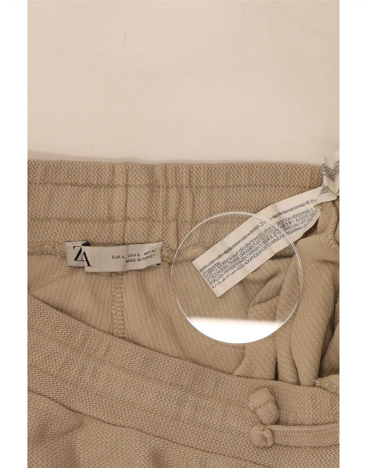 Мужские спортивные шорты Zara, большие, бежевые