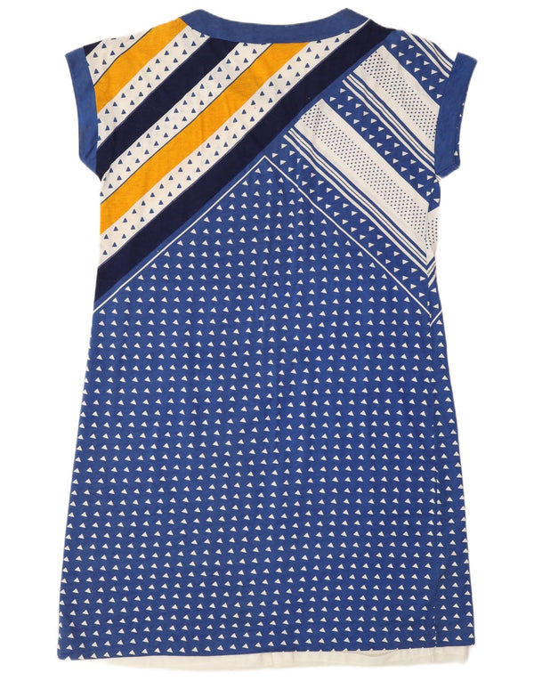 Женское платье-футболка Romy UK 18 XL, синее с геометрическим рисунком, полиамид