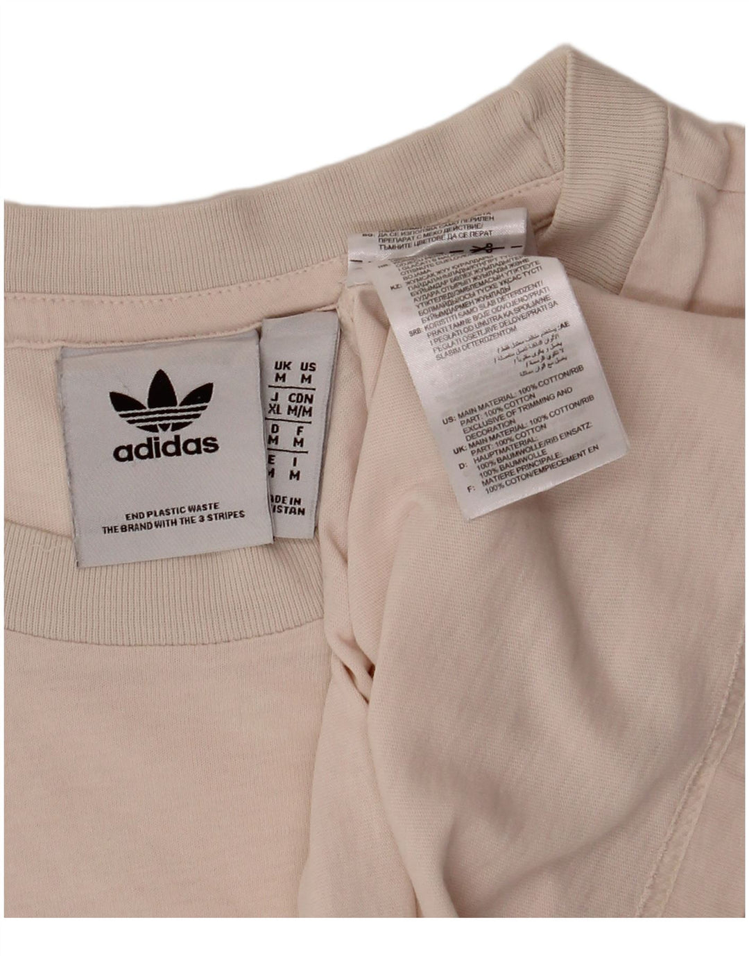 Мужская футболка ADIDAS из хлопка среднего розового цвета