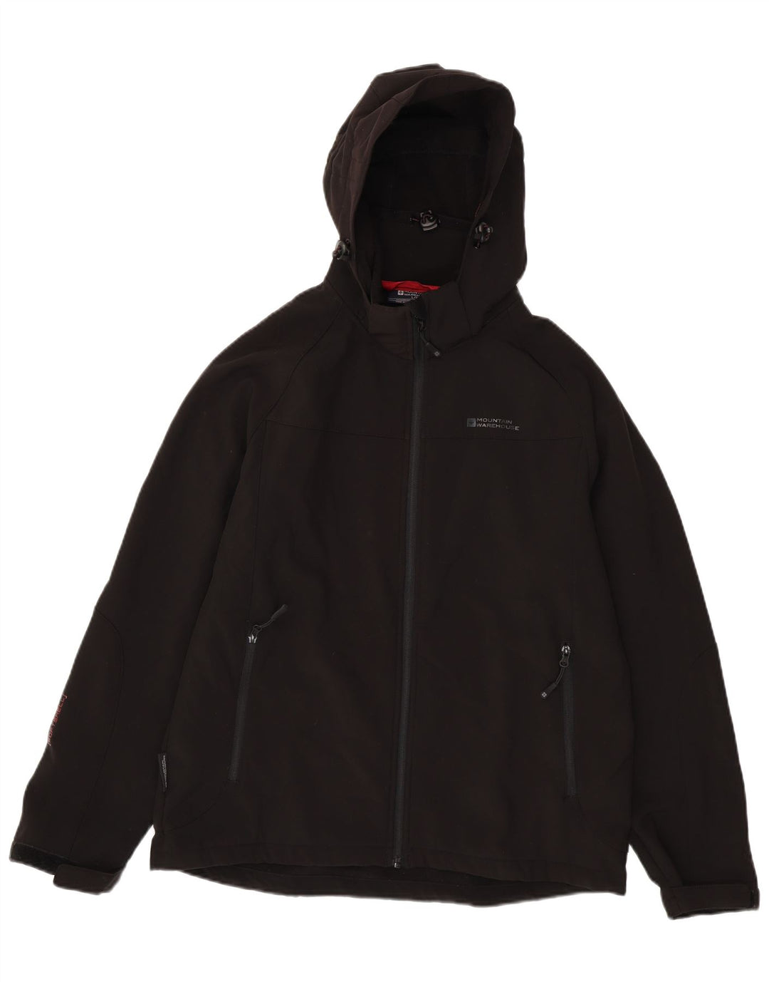 MOUNTAIN WAREHOUSE Мужская ветровка с капюшоном UK 40, большая черная