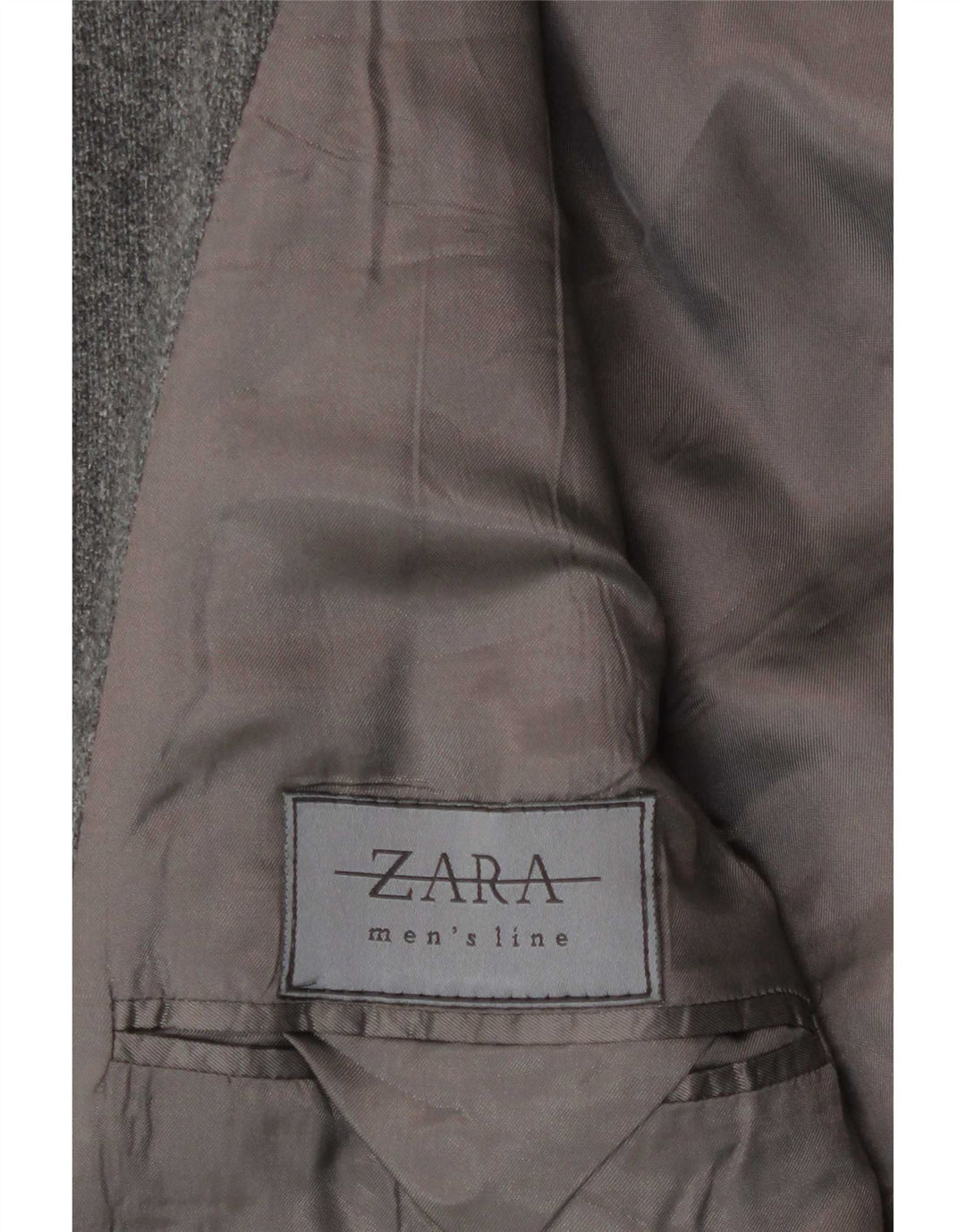 Мужской пиджак Zara с капюшоном на 4 пуговицах, Великобритания 38, средний серый, шерстяной