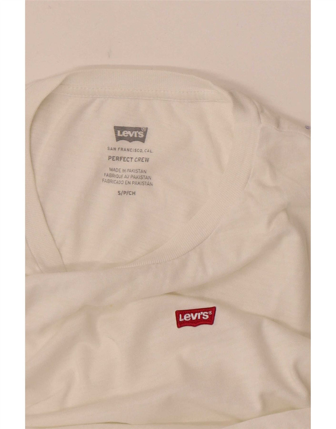 Женская футболка Perfect Crew Levi's Top UK 10, маленькая белая
