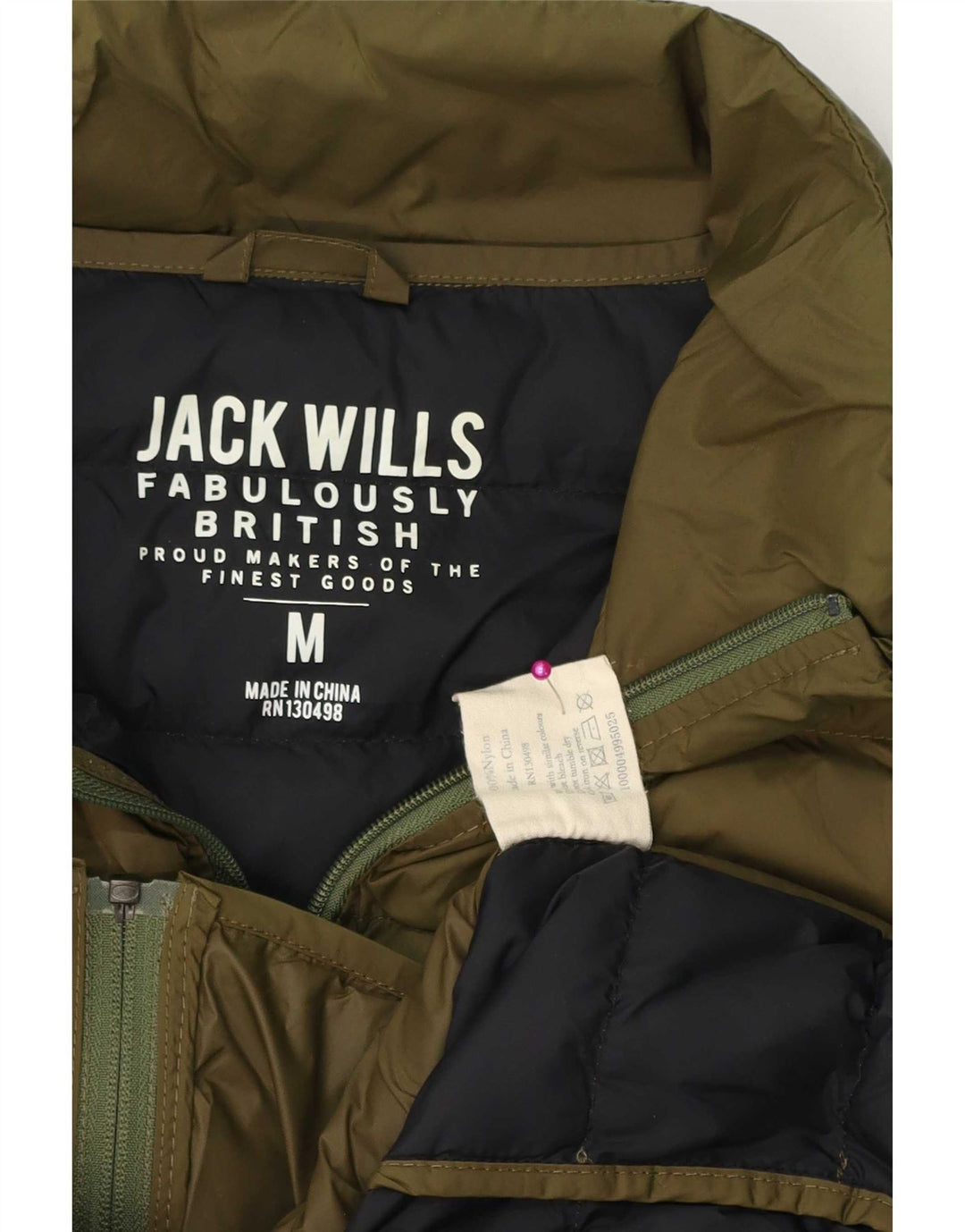 Мужской утепленный жилет Jack Wills UK 38, средний зеленый нейлон
