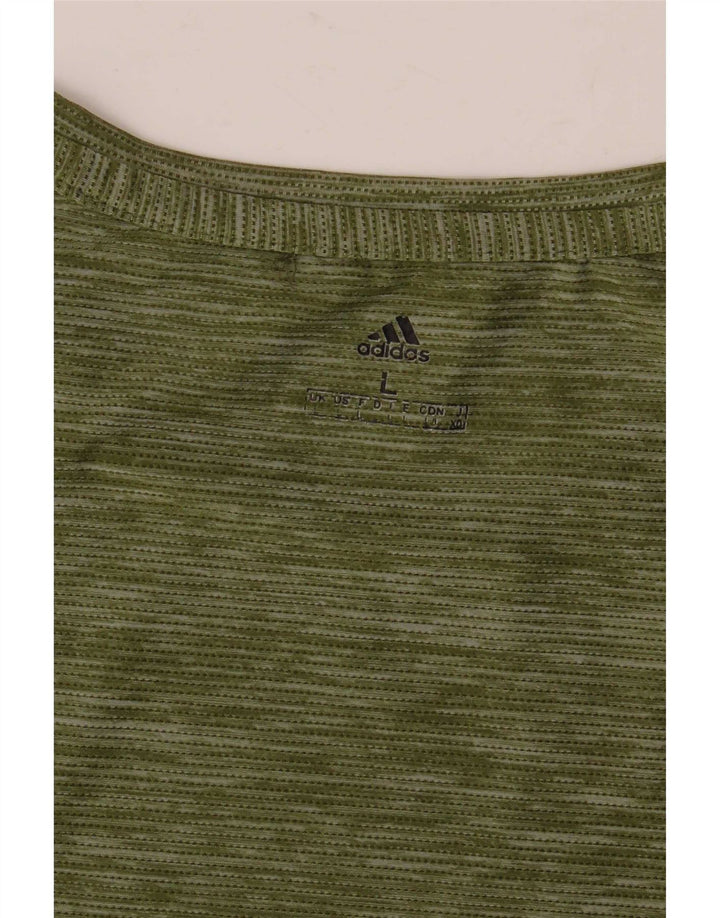Мужская футболка Adidas Top Large Green в крапинку