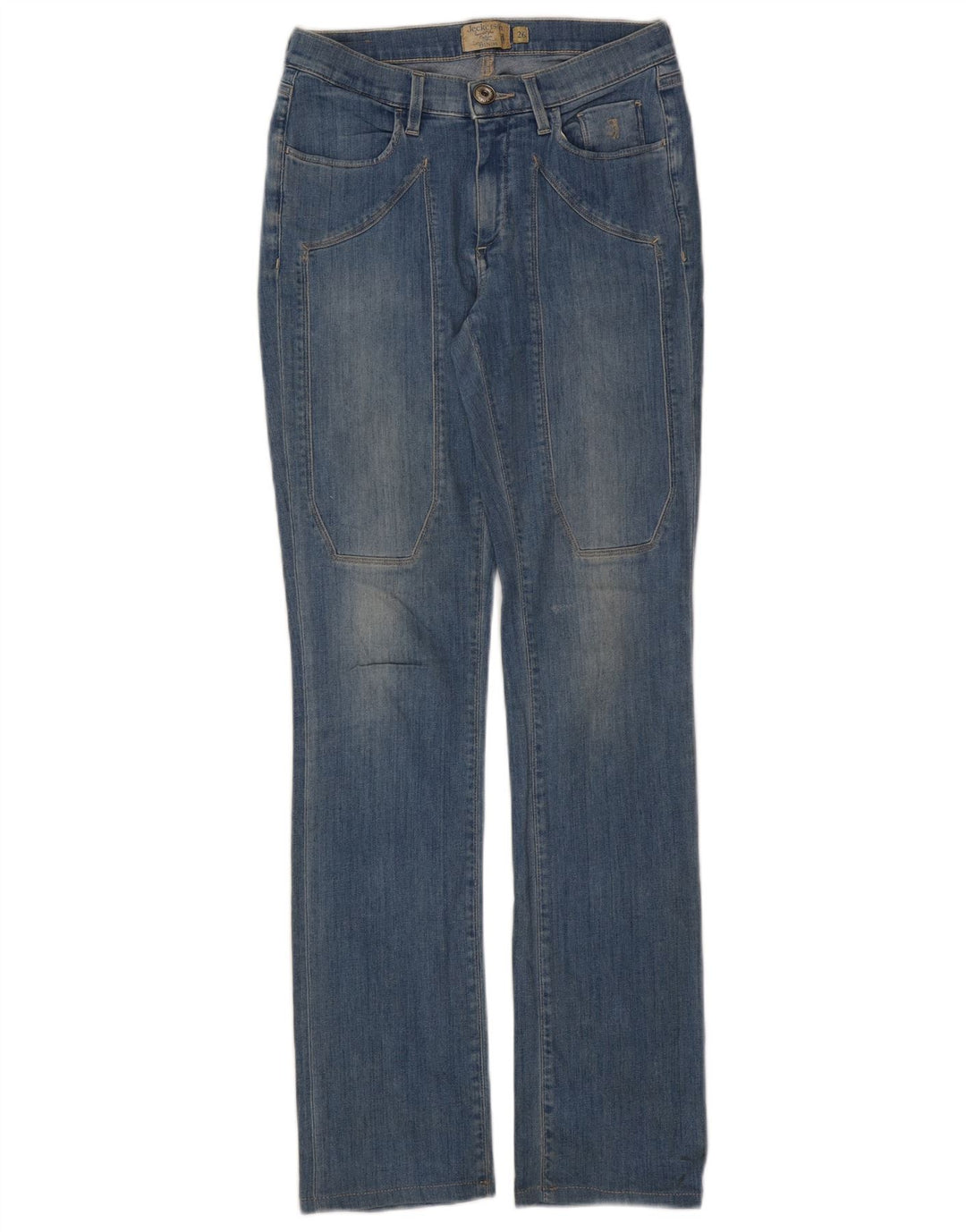 Женские джинсы Bootcut Jeckerson W26 L31 синие, хлопок
