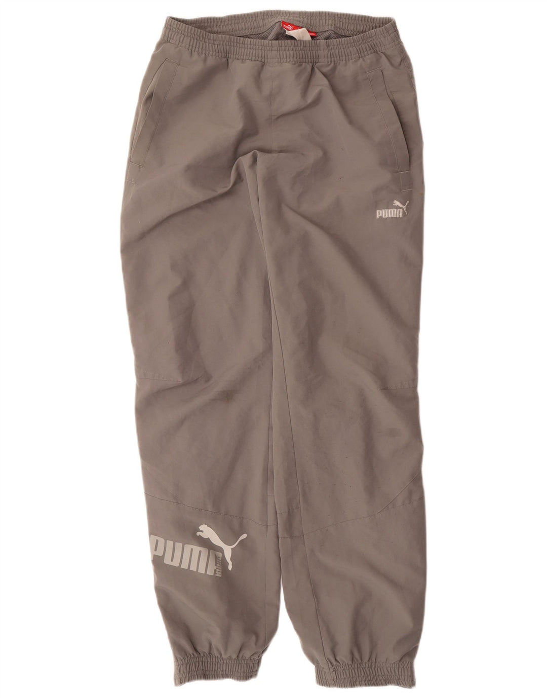 PUMA Mens Graphic Tracksuit Trousers Joggers Small  Grey