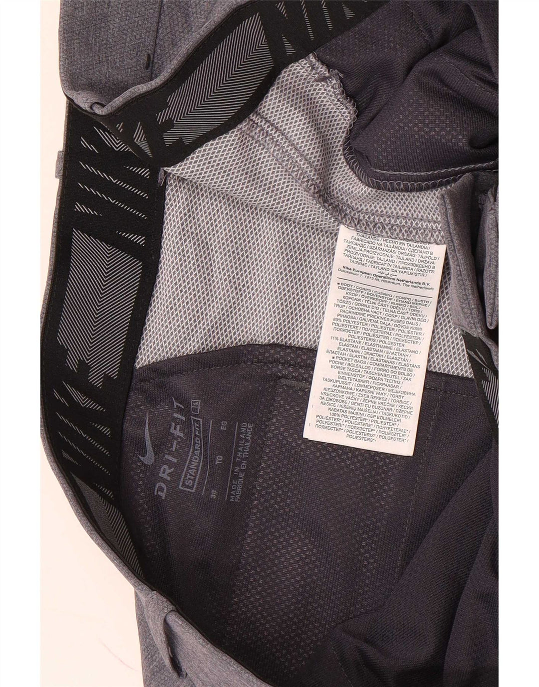 Мужские шорты чинос стандартного кроя Nike W38 XL, серый полиэстер