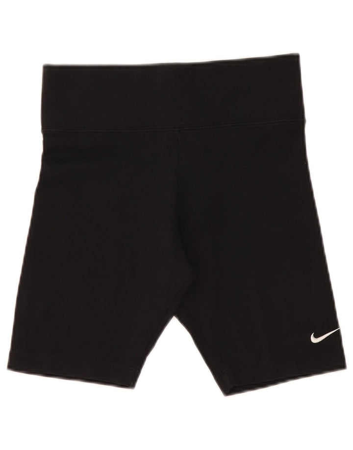 Женские спортивные шорты NIKE UK 8, маленькие черные хлопковые