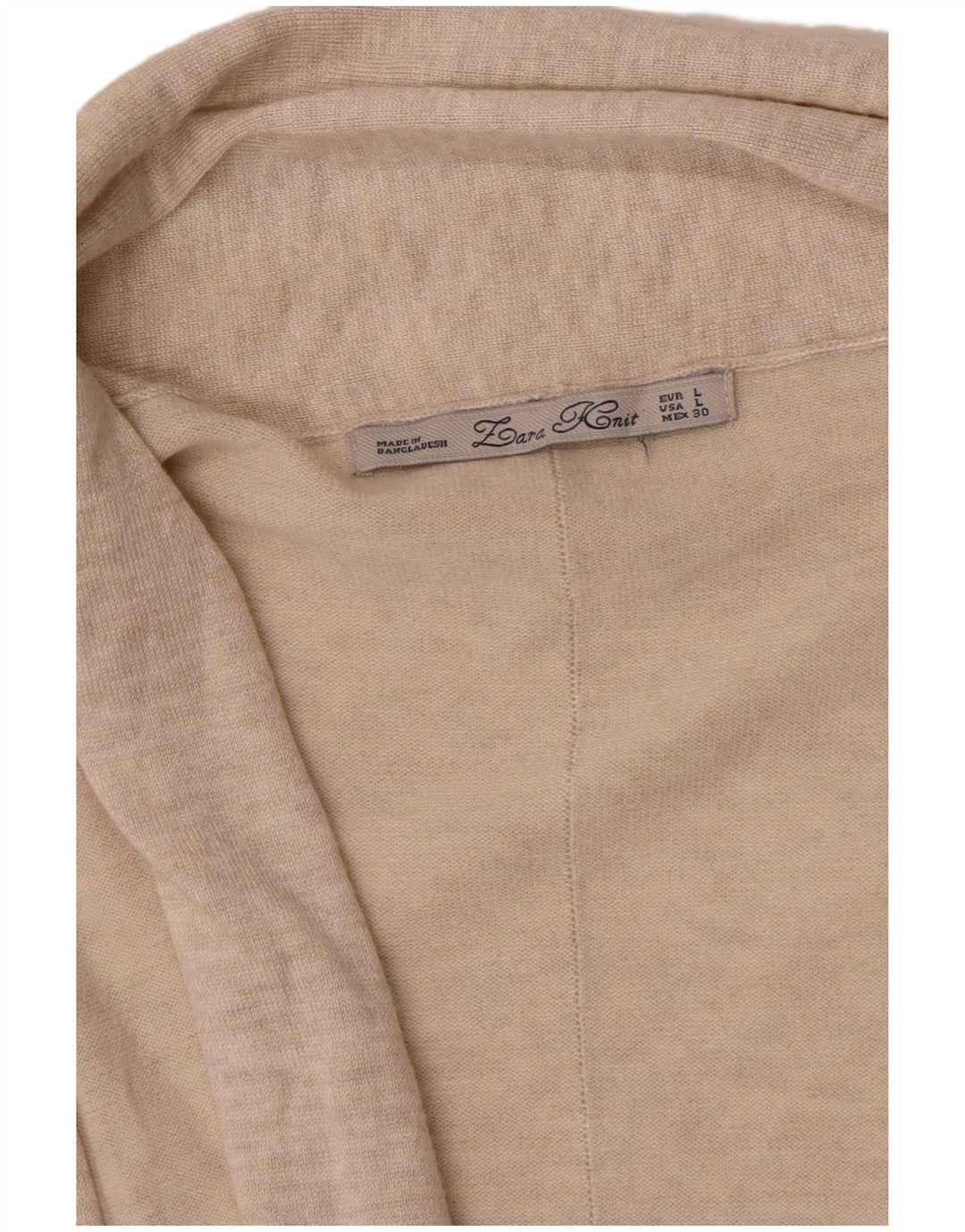 Женский открытый кардиган ZARA UK 14, большой бежевый