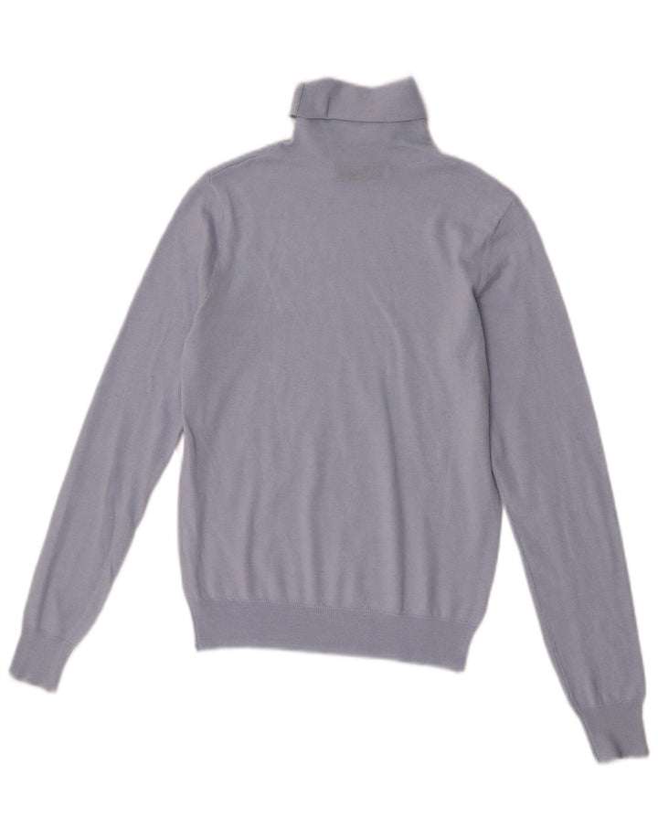 Женский джемпер с высоким воротником Zara UK 12, средний синий