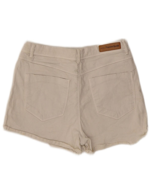 Женские джинсовые шорты Zara Trafaluc EU 38, маленькие W28, белые