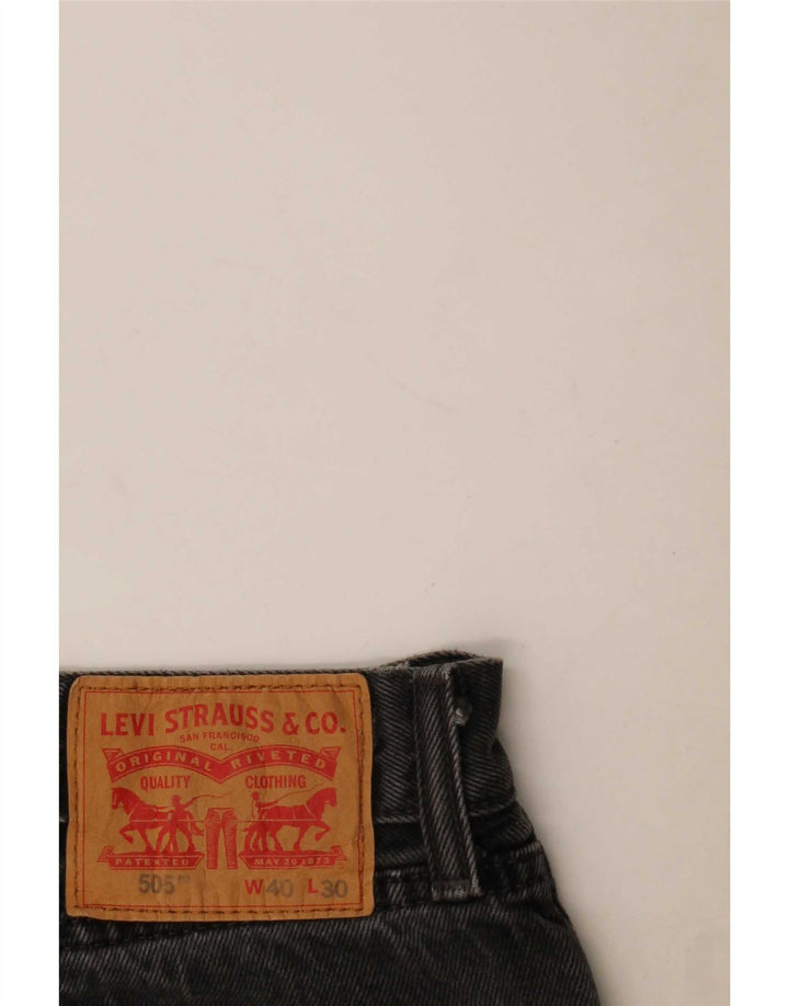 Женские прямые джинсы Levi's 505 W40 L26, серый хлопок