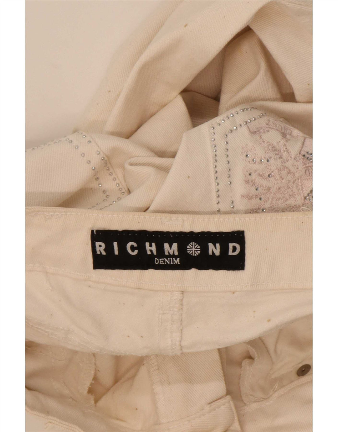 Женские прямые джинсы Richmond W29 L33, белый хлопок