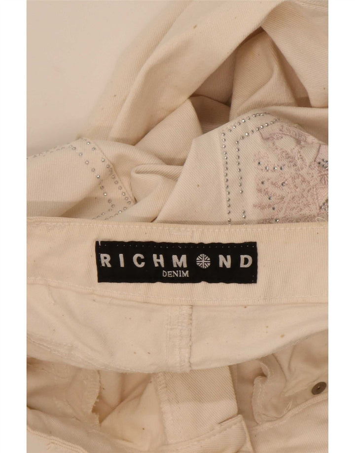 Женские прямые джинсы Richmond W29 L33, белый хлопок