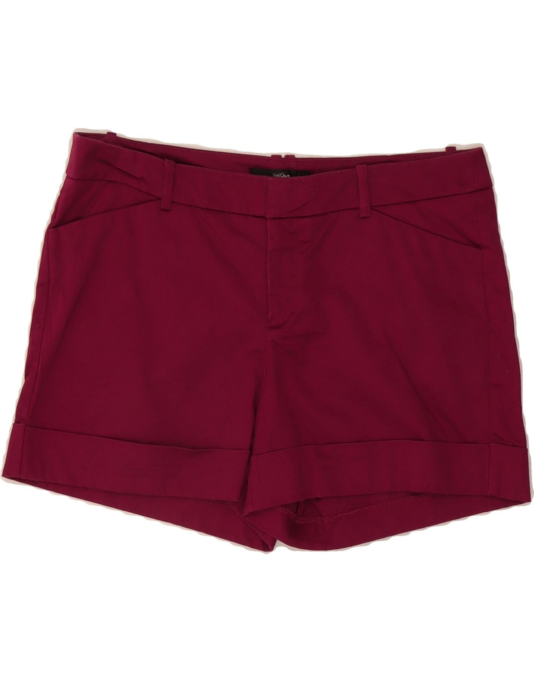 MOSSIMO Womens Stretch Casual Shorts US 8 Medium W30 Burgundy Cotton Vintage Mossimo and Second-Hand Mossimo from Messina Hembry 