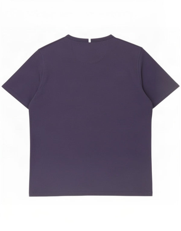 Massimo Dutti Мужская футболка с рисунком Top 2XL Темно-синий хлопок