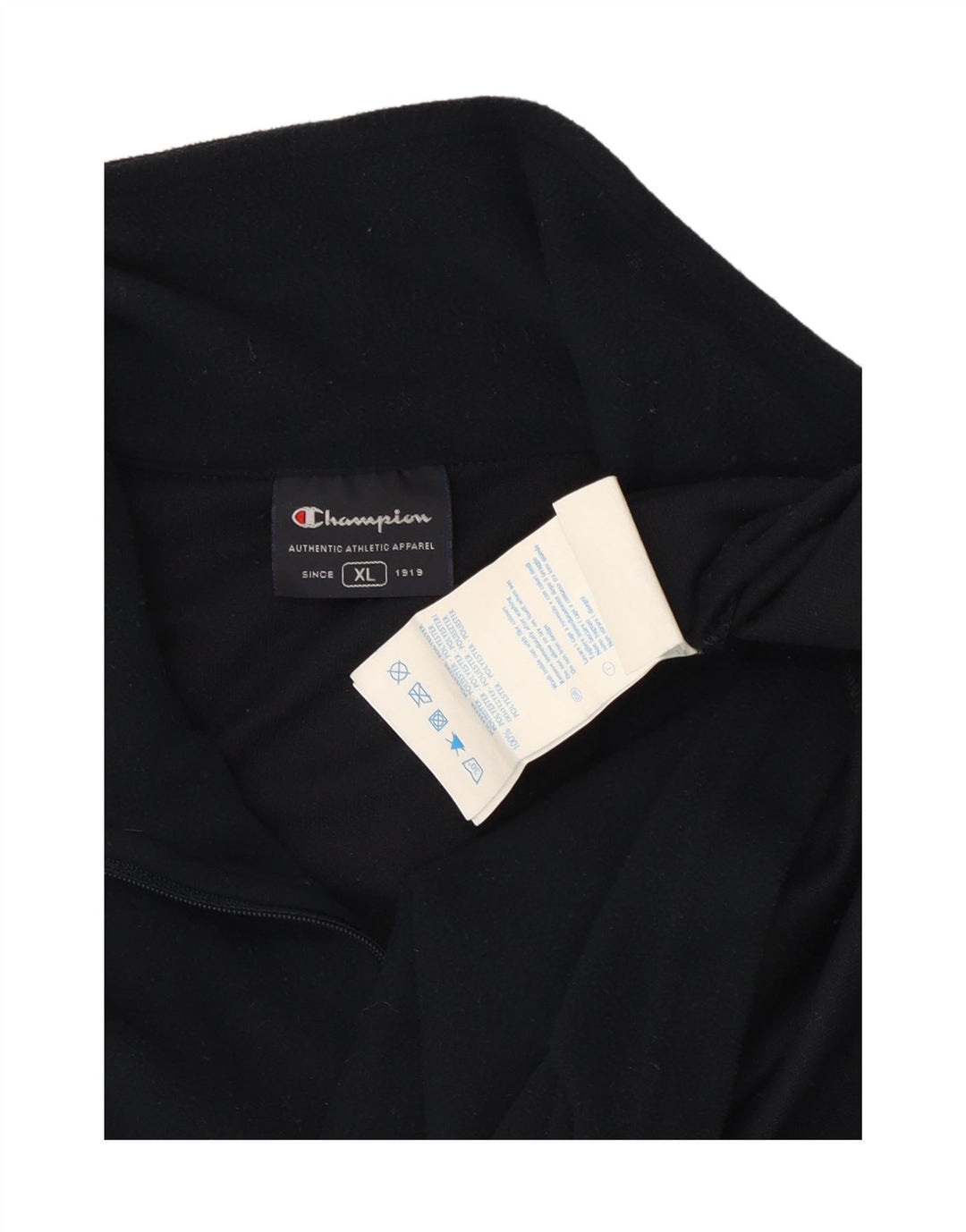 Мужской флисовый джемпер CHAMPION с воротником на молнии XL, темно-синий, полиэстер