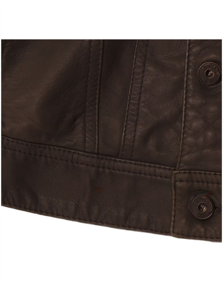 Женская кожаная куртка REPLAY UK 10, маленькая серая кожаная